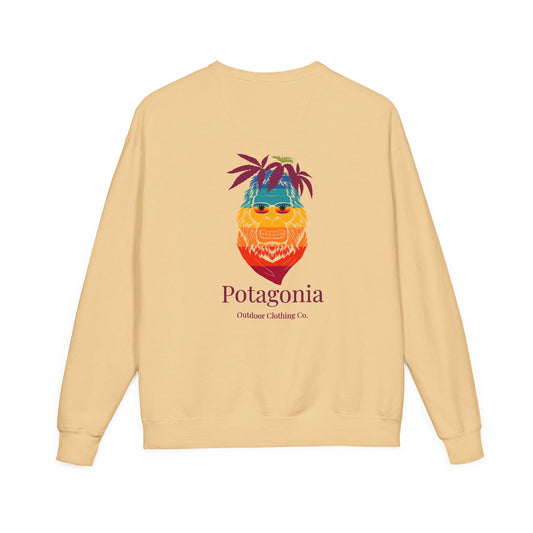 Potagonia Big Ass Camp fire Sunrise Meh-Teh Sweatshirt Unisex ComfortWash® Garment Dyed Crewneck Sweatshirt