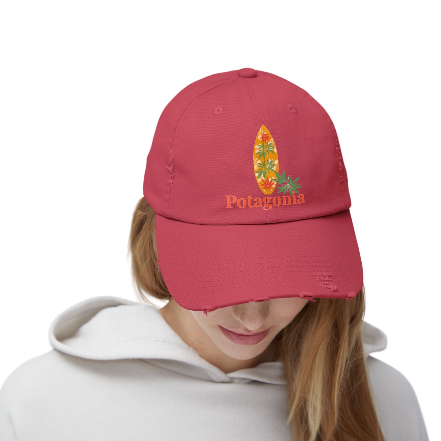 Potagonia Girl The Drew Unisex Distressed Cap
