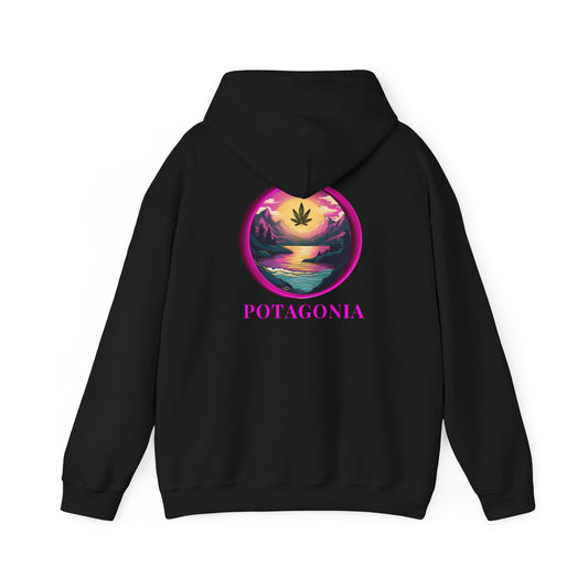 Potagonia Big Ass Campfire Hooded Pink Moon Sweatshirt