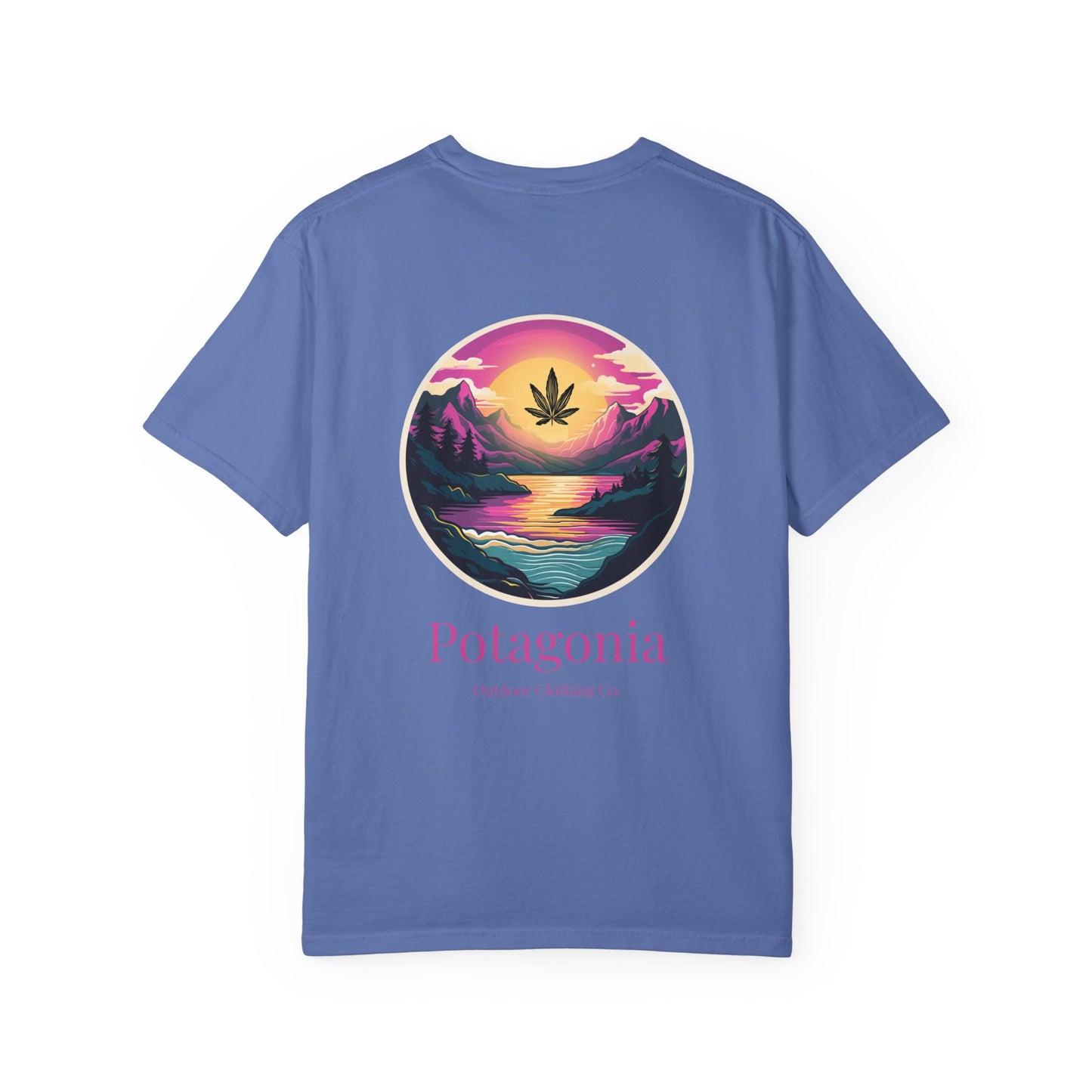 Potagonia Rung-Spun Cotton Unisex Pink Moon Garment-Dyed T-shirt