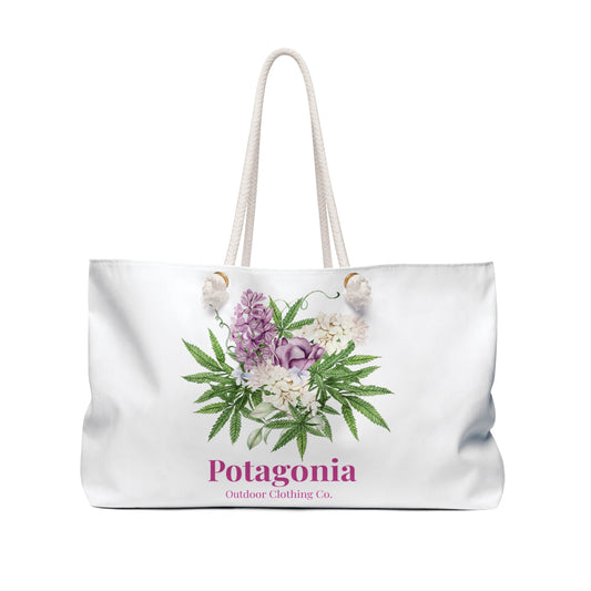 Potagonia Canvas Weekender Weed Bouquet Yoga Bag