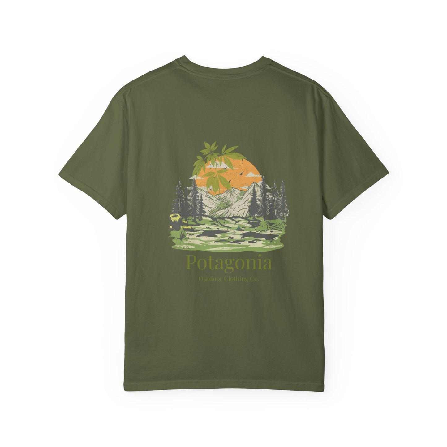 Potagonia Rung Spun Camo Unisex Garment-Dyed T-shirt