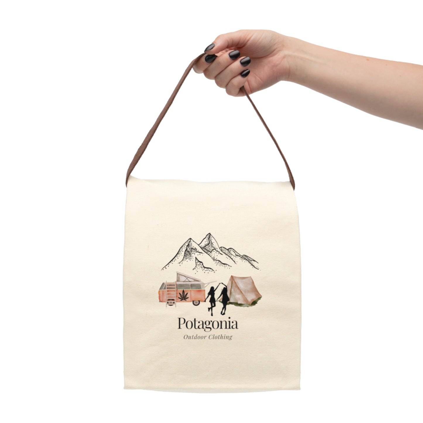 Potagonia Canvas Munchie Two Girls Bag With Strap