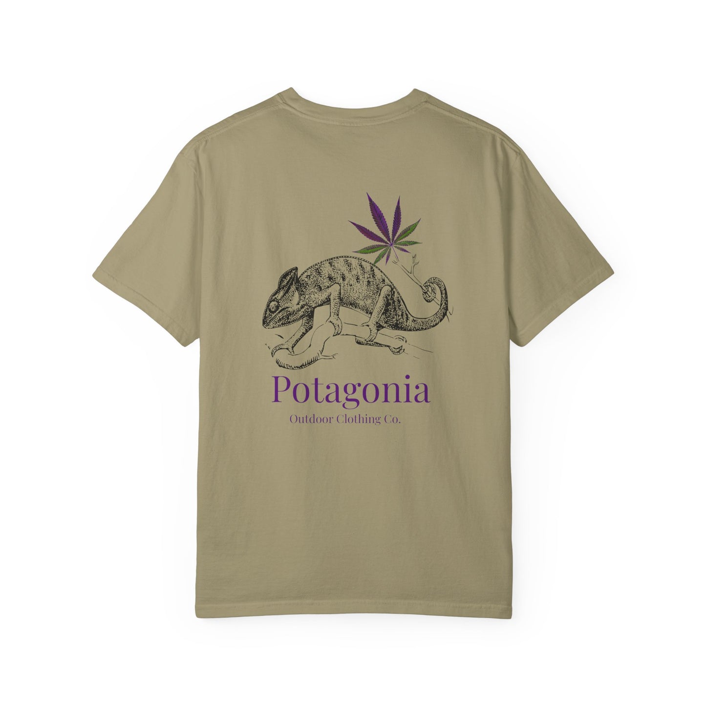 Potagonia Rung-Spun Cotton Lizard Unisex Garment-Dyed T-shirt