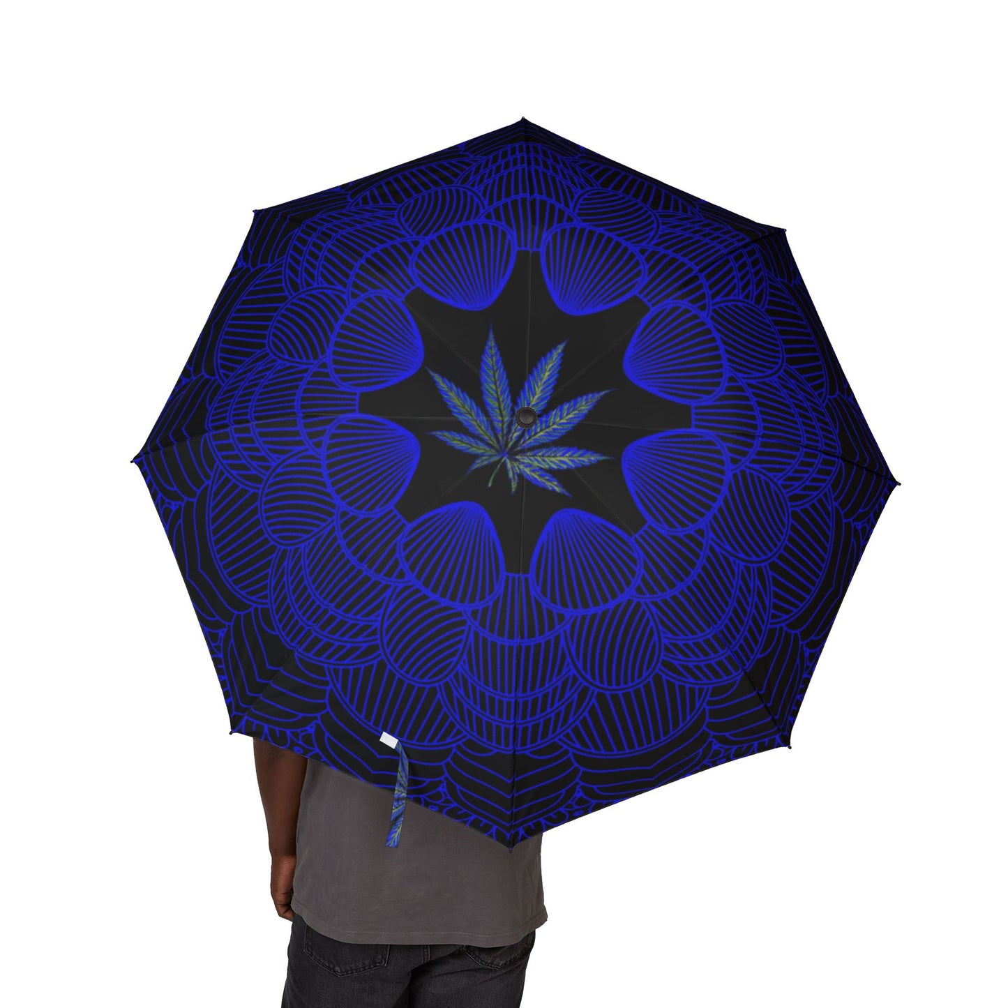Potagonia Umbrella blue black Semi-Automatic Foldable