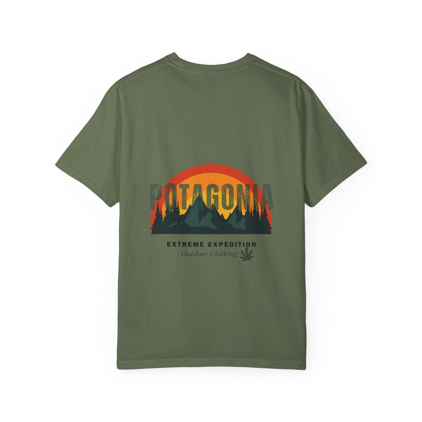 Potagonia Rung-Spun Unisex Sunrise Logo Garment-Dyed T-shirt