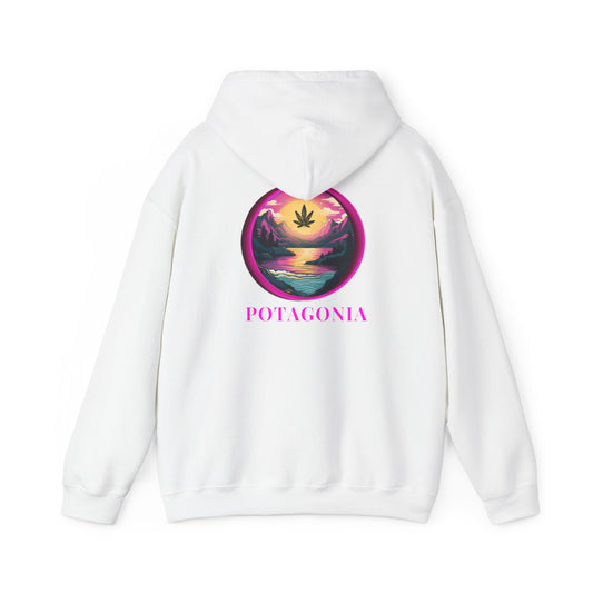 Potagonia Big Ass Campfire Hooded Pink Moon Sweatshirt