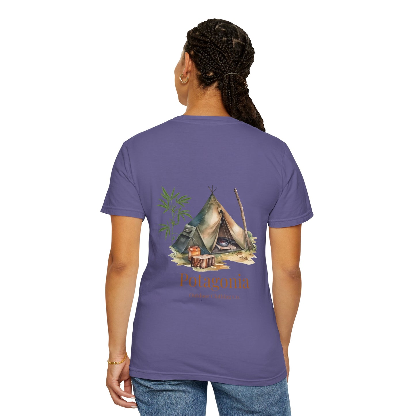 Potagonia Rung-Spun The Tent Cotton Unisex Garment-Dyed T-shirt