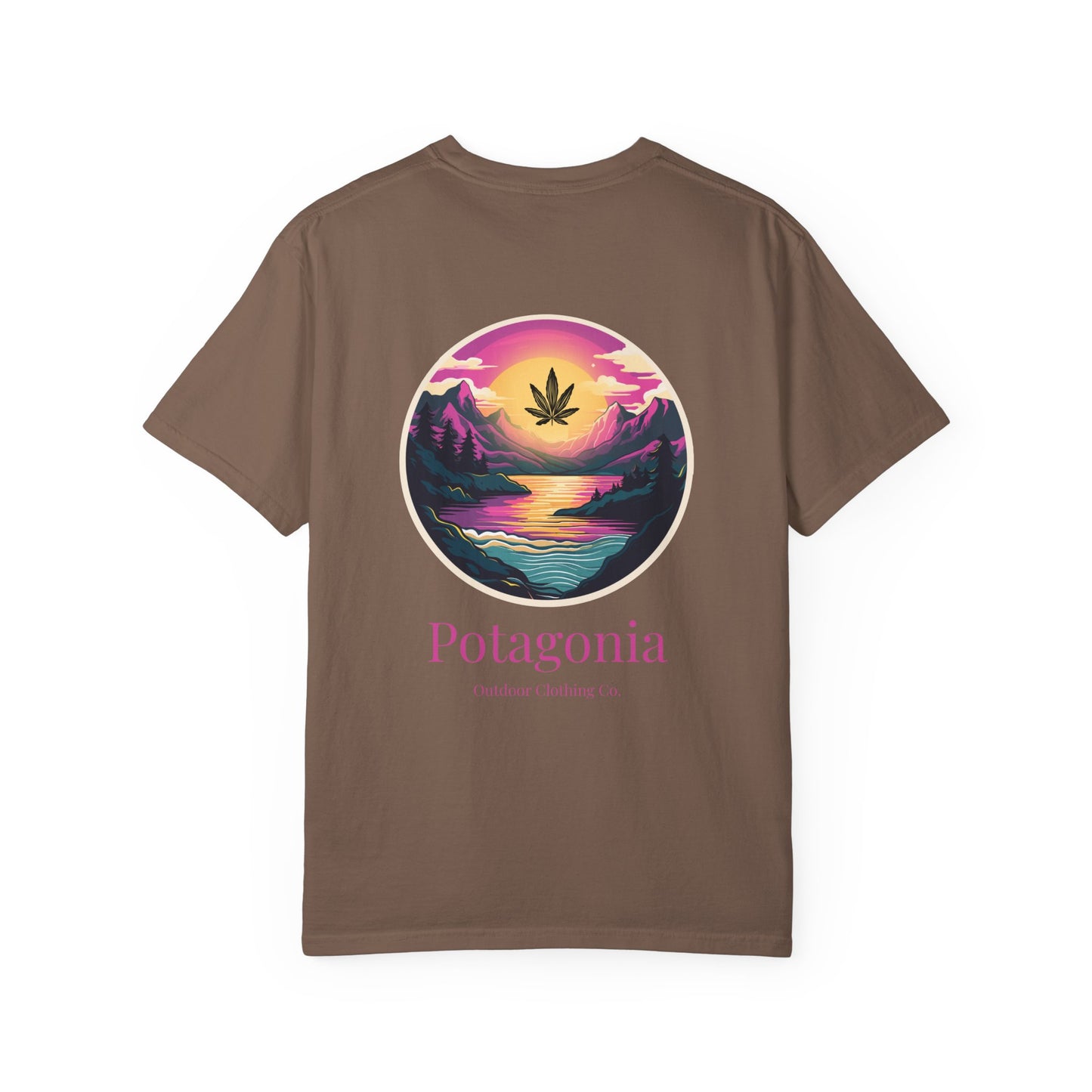 Potagonia Rung-Spun Cotton Unisex Pink Moon  Garment-Dyed T-shirt