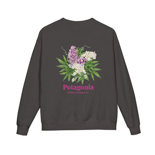 Potagonia Big Ass Sweatshirt Unisex Bouquet of Flowers  ComfortWash® Garment Dyed Crewneck Sweatshirt
