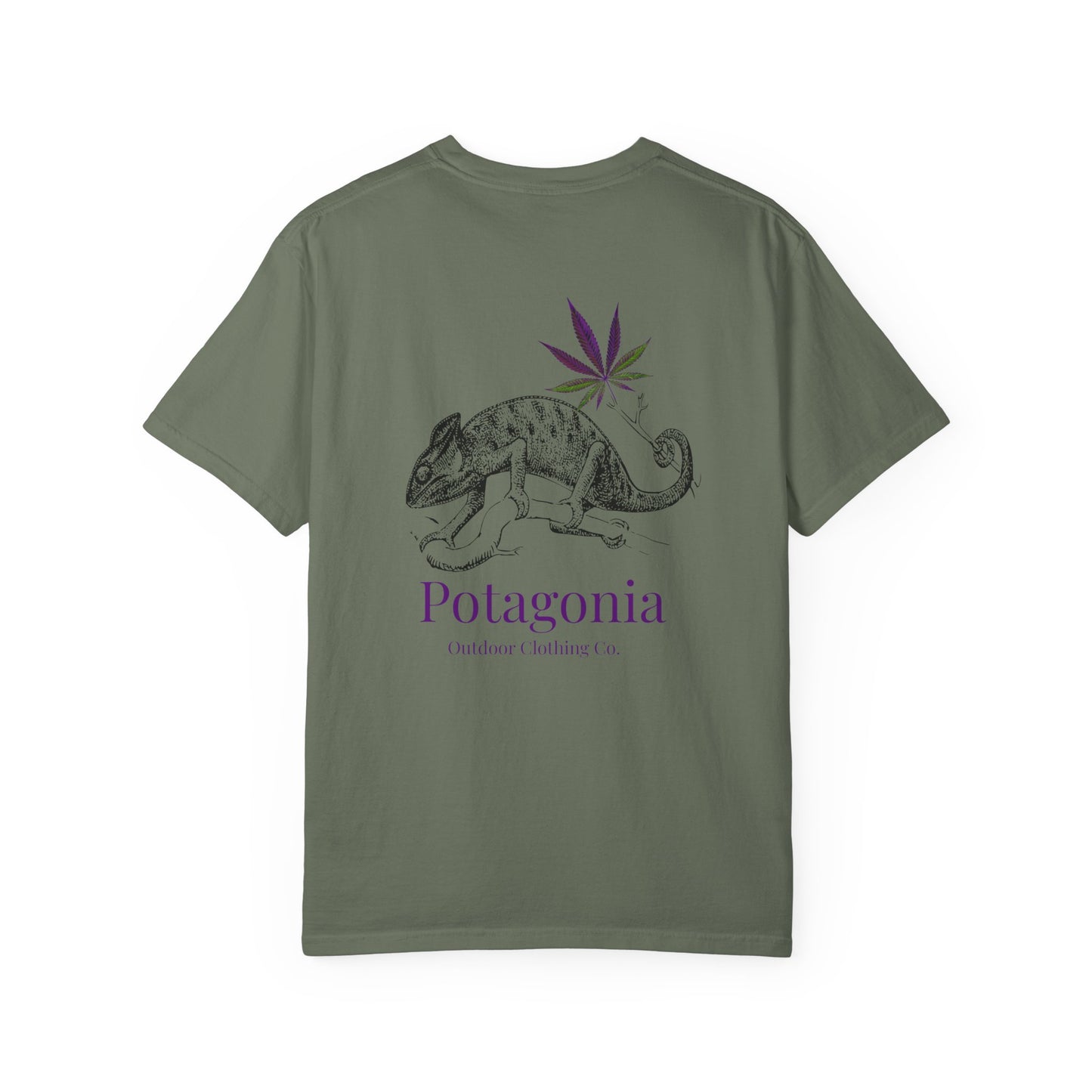 Potagonia Rung-Spun Cotton Lizard Unisex Garment-Dyed T-shirt