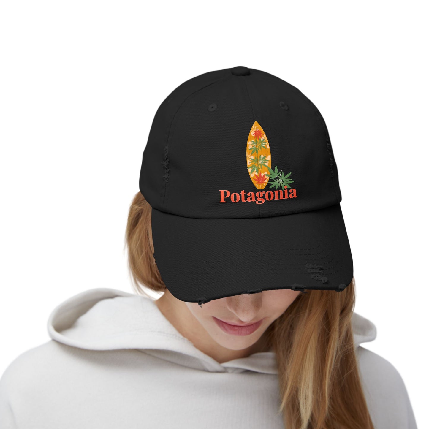 Potagonia Girl The Drew Unisex Distressed Cap