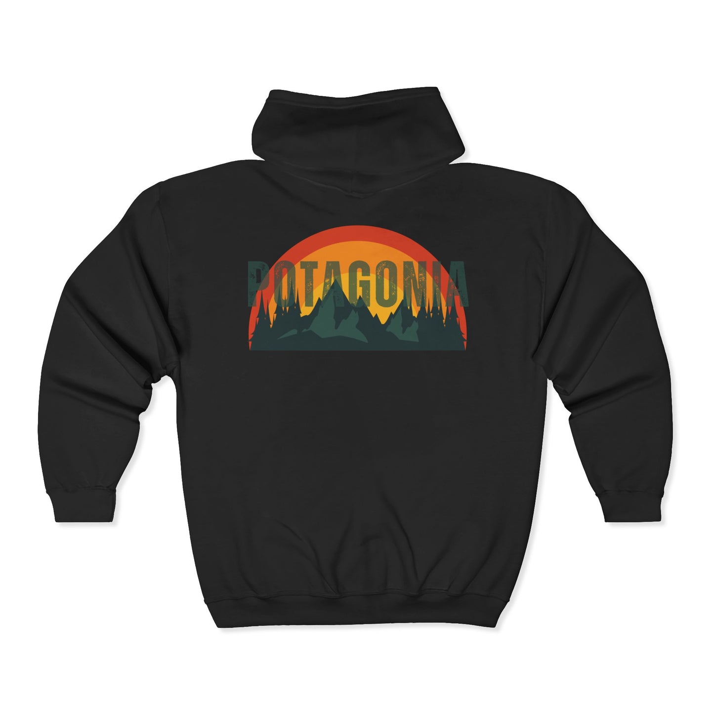 Potagonia Hooded Sweatshirt  Mountain Rise Unisex Heavy Blend™ Full Zip Hooded Sweatshirt