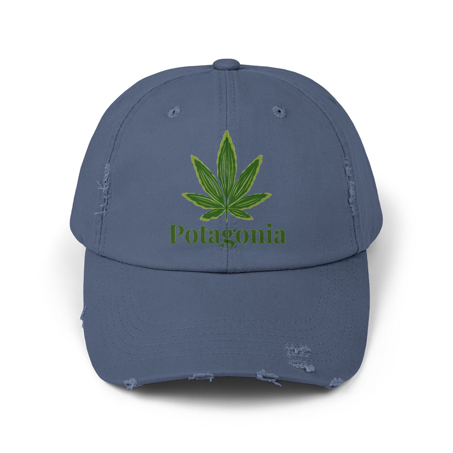 Potagonia GIRL Origional Logo Unisex Distressed Cap
