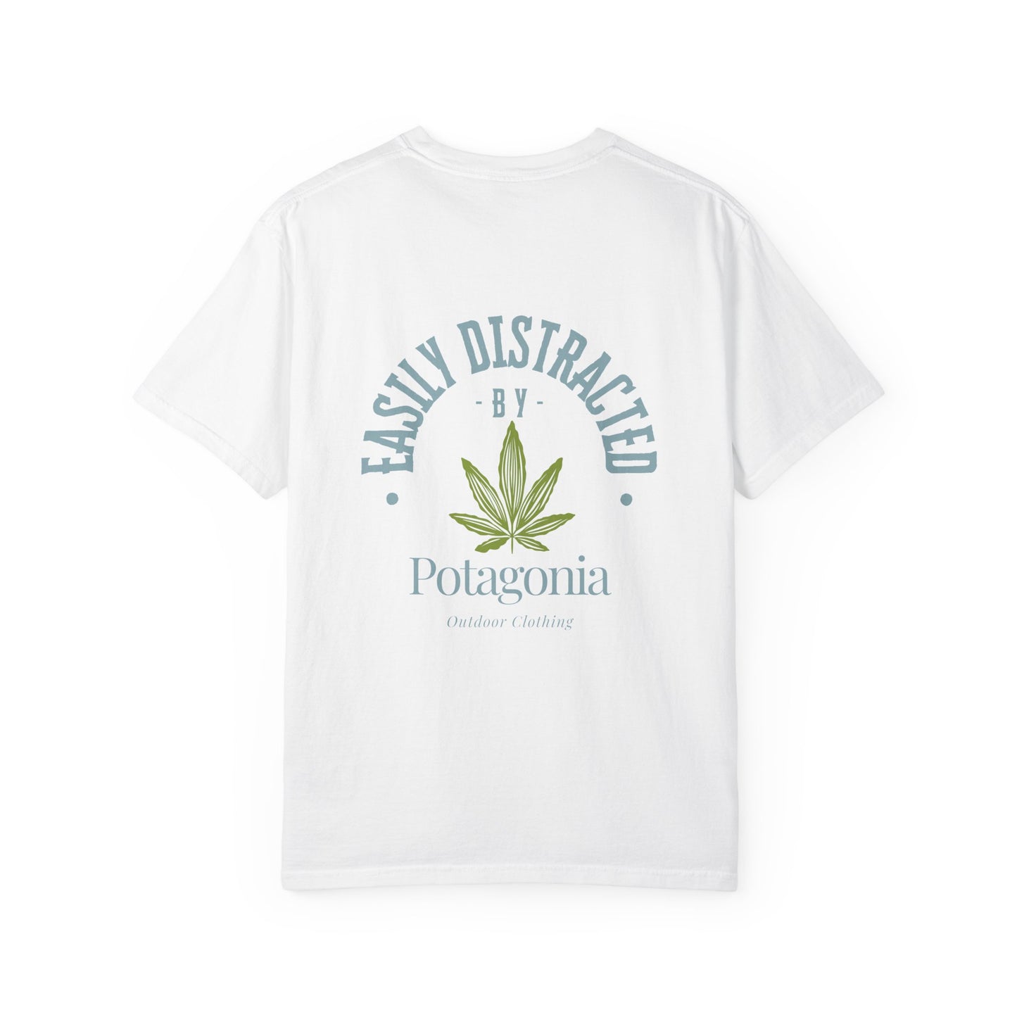 Potagonia Rung-Spun Cotton Easily Distracted Weed Unisex Garment-Dyed T-shirt