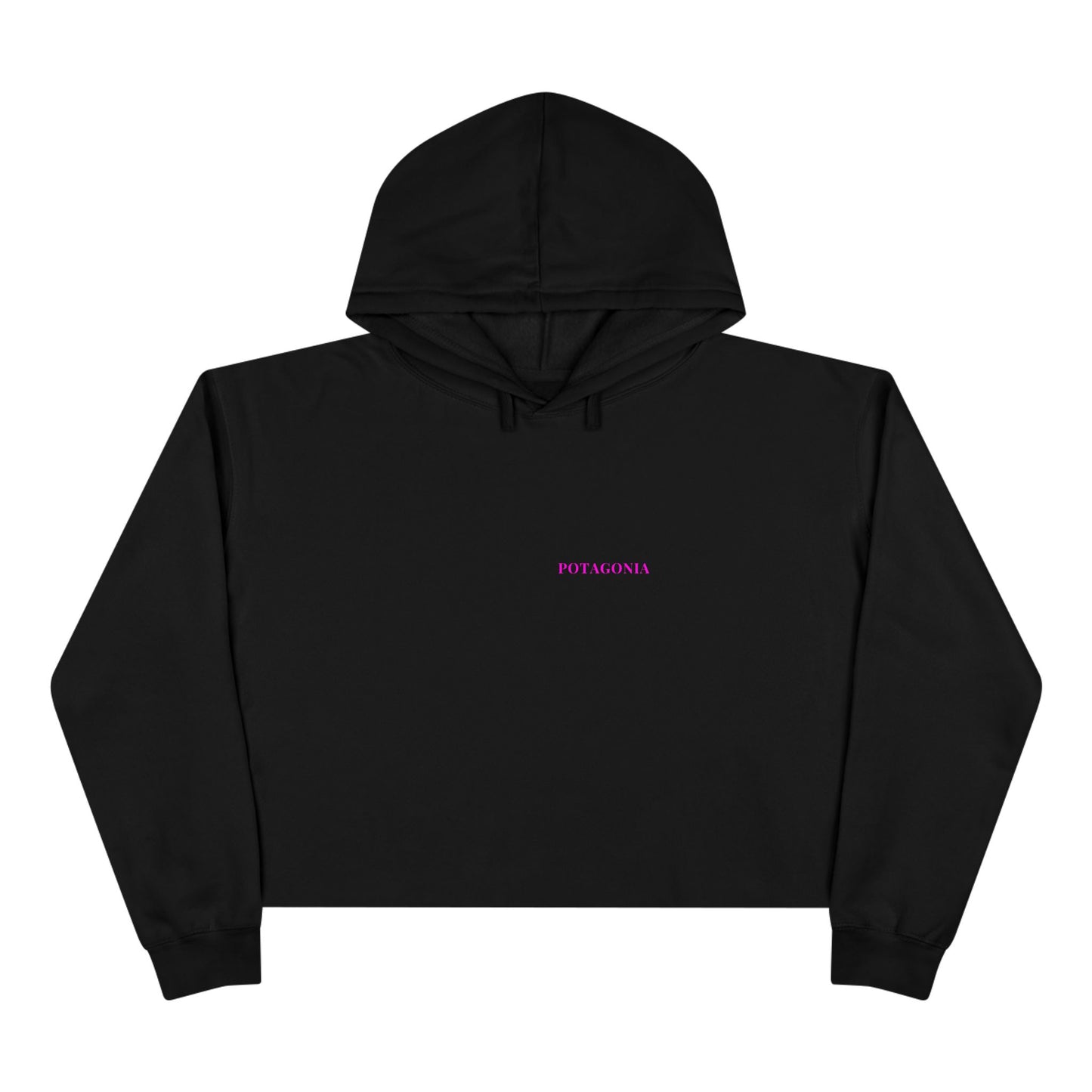 Potagonia Big Ass Campfire Pink Weed Crop Hoodie