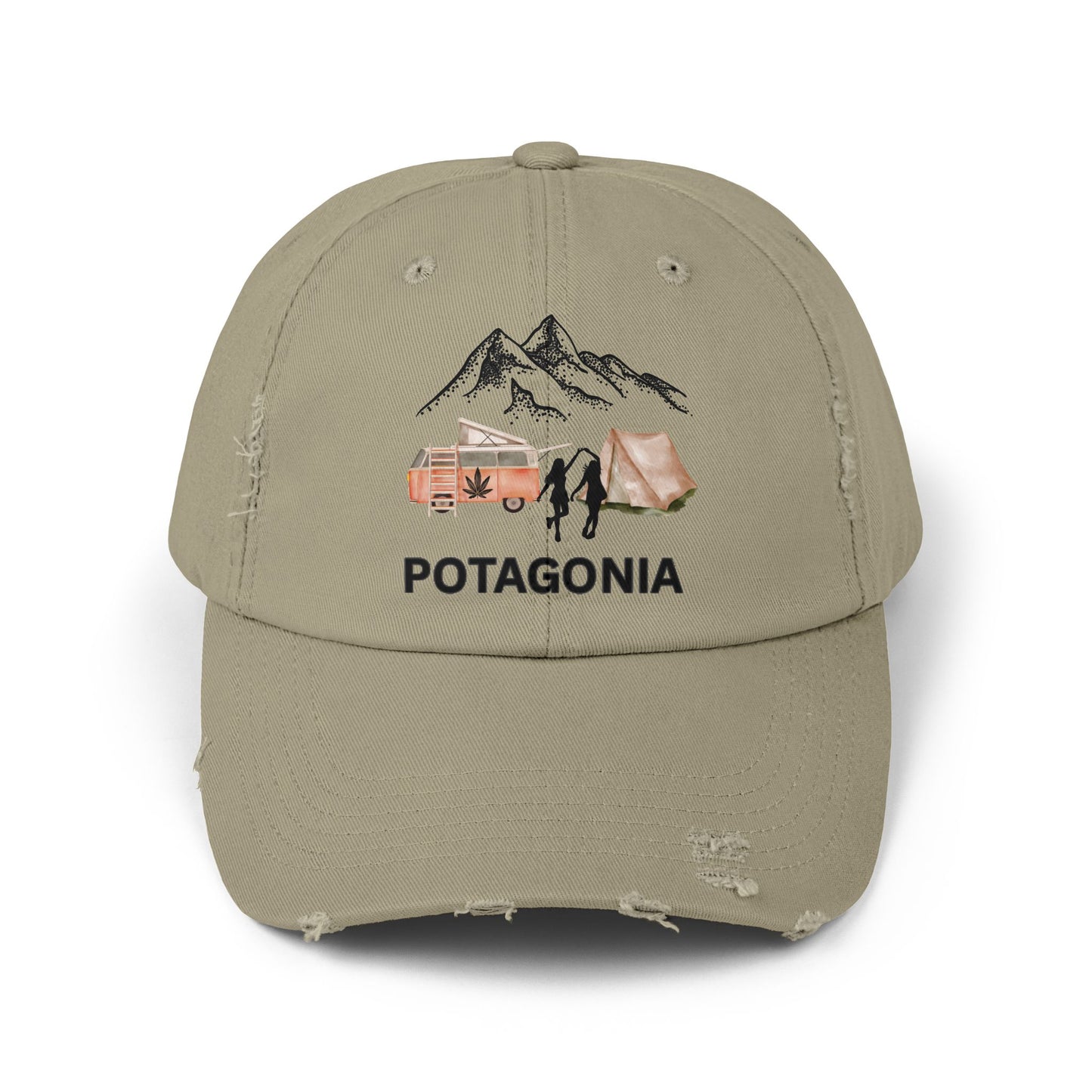 Potagonia GirlTwo Girls Dancing Unisex Distressed Cap