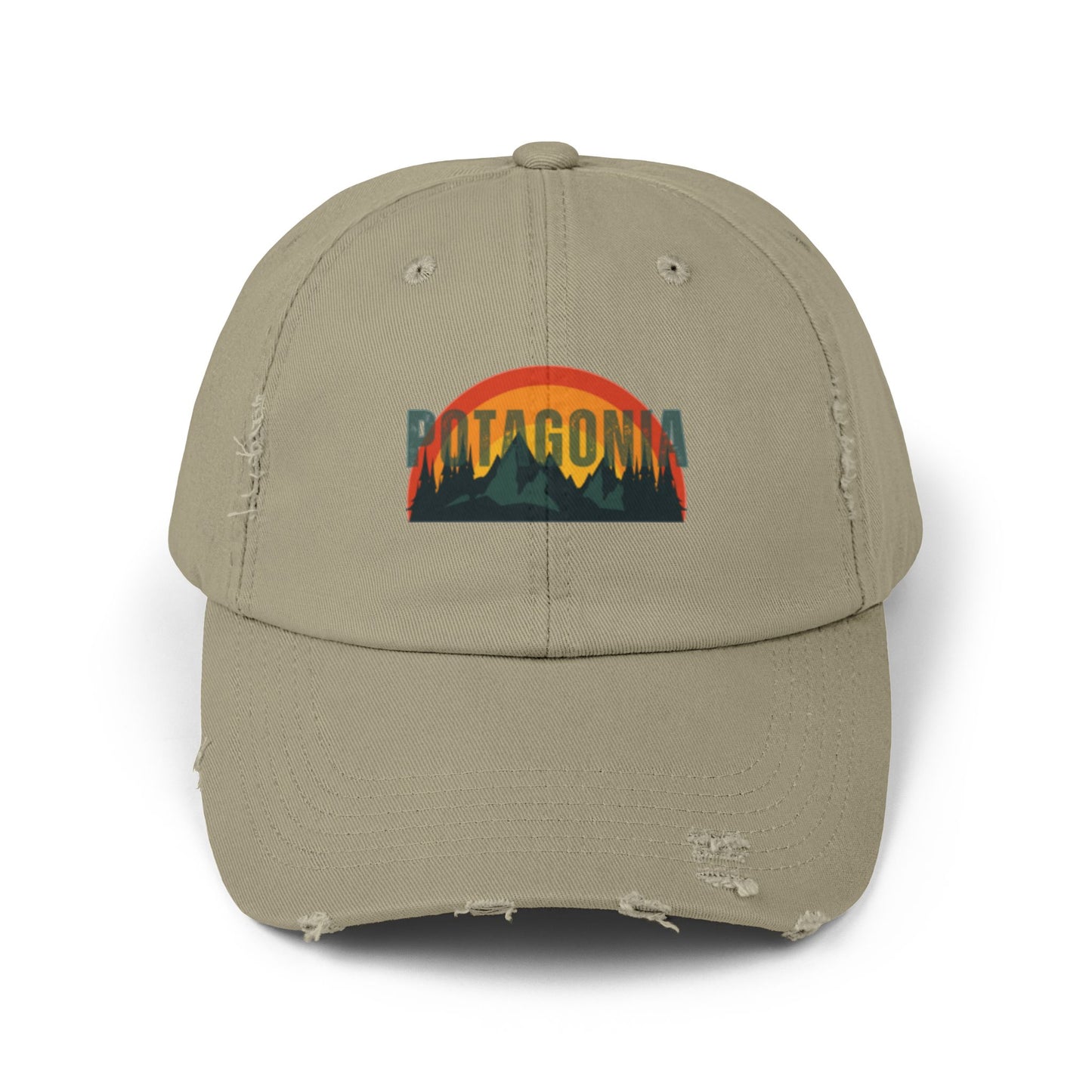 Potagonia GIRL Logo Hat Unisex Distressed Cap