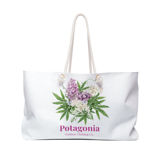 Potagonia Canvas Weekender Weed Bouquet Yoga Bag
