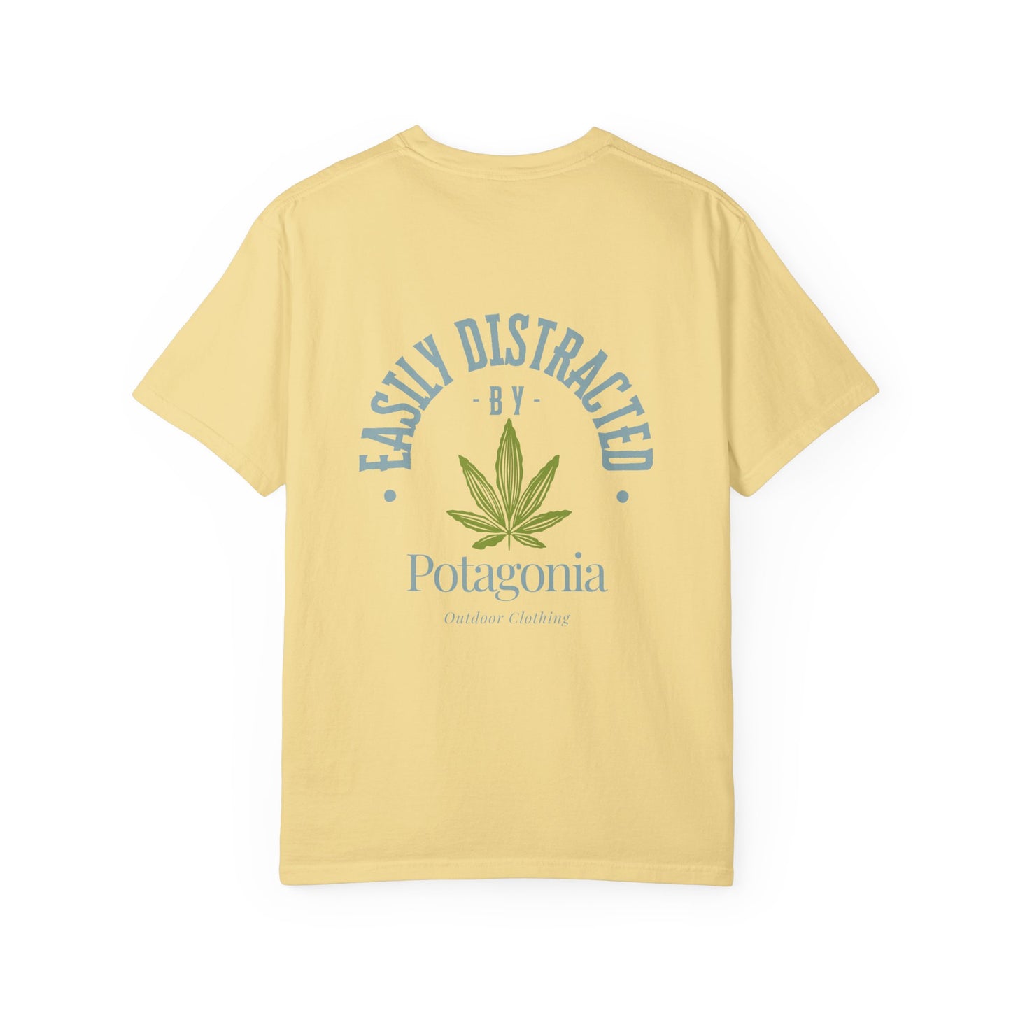 Potagonia Rung-Spun Cotton Easily Distracted Weed Unisex Garment-Dyed T-shirt