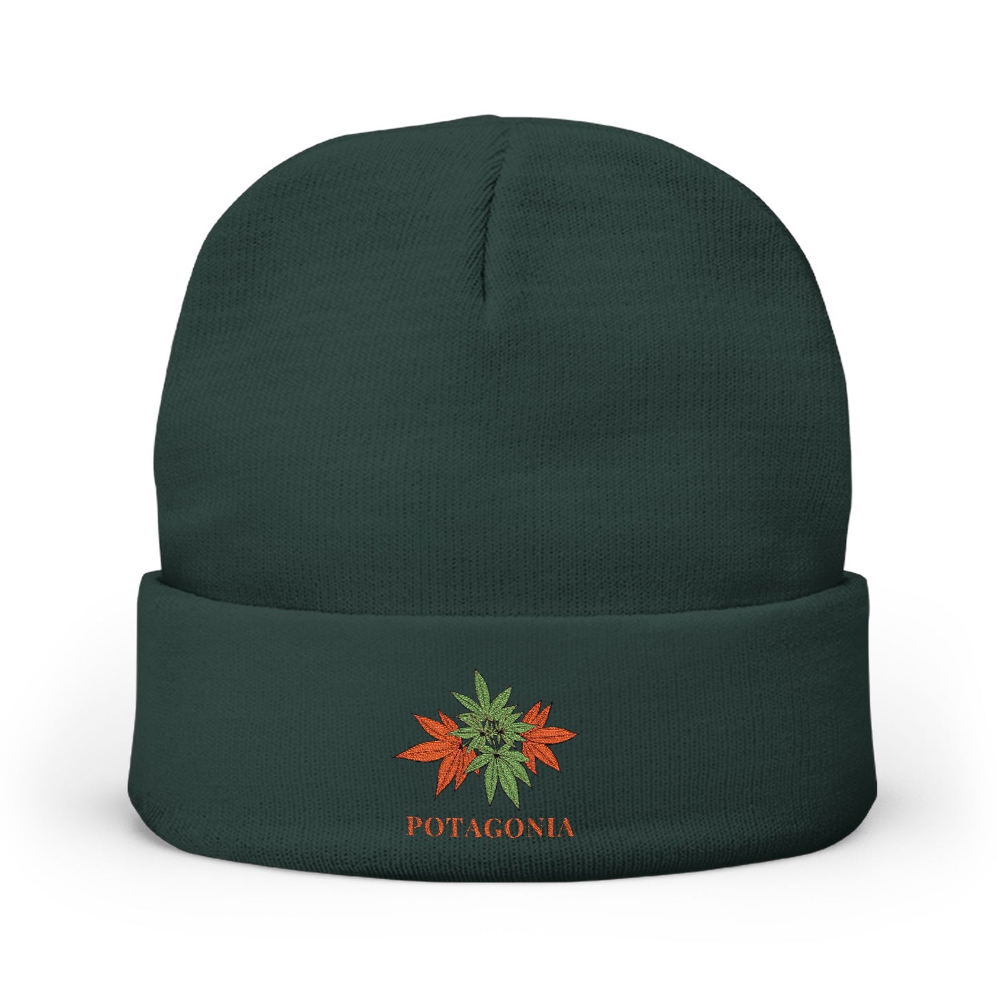 Potagonia Knit Beanie Orange Weed (Embroidery)Knit