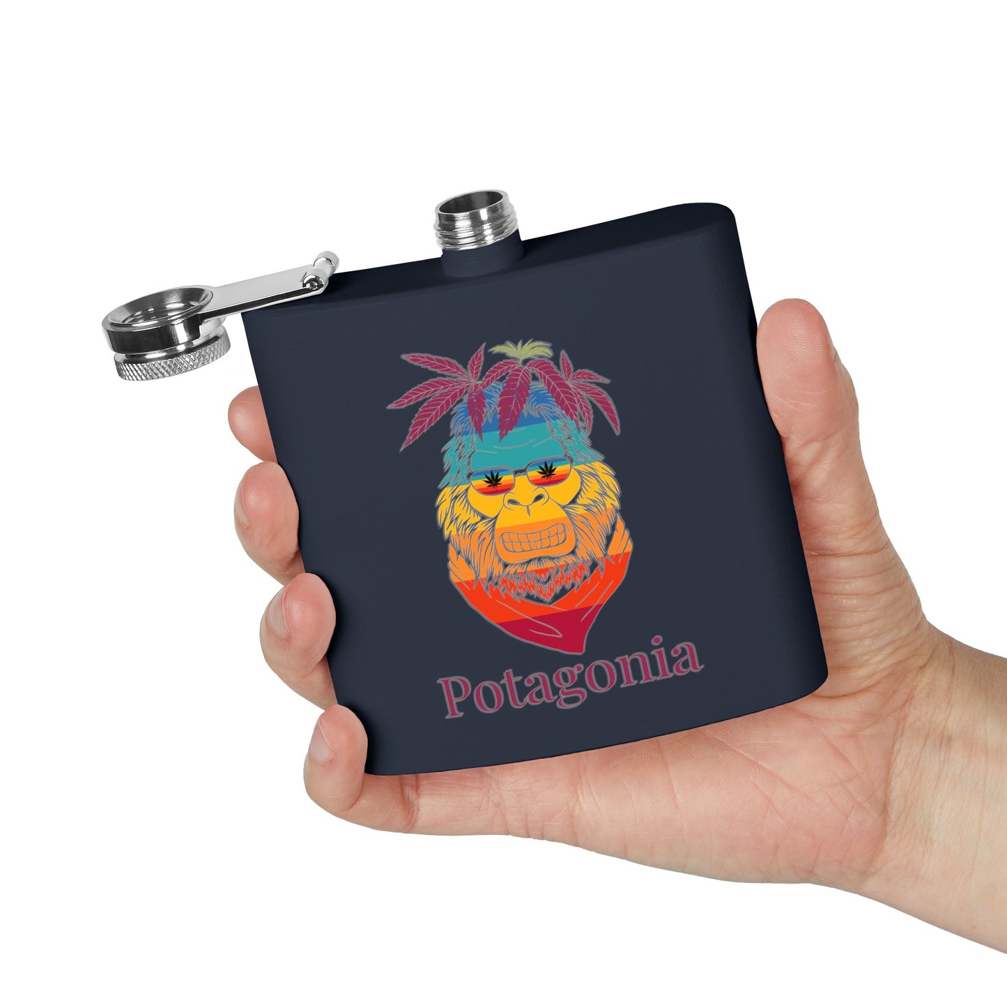 Potagonia Stainless Steel Ski Meh-Teh Flask, 6oz