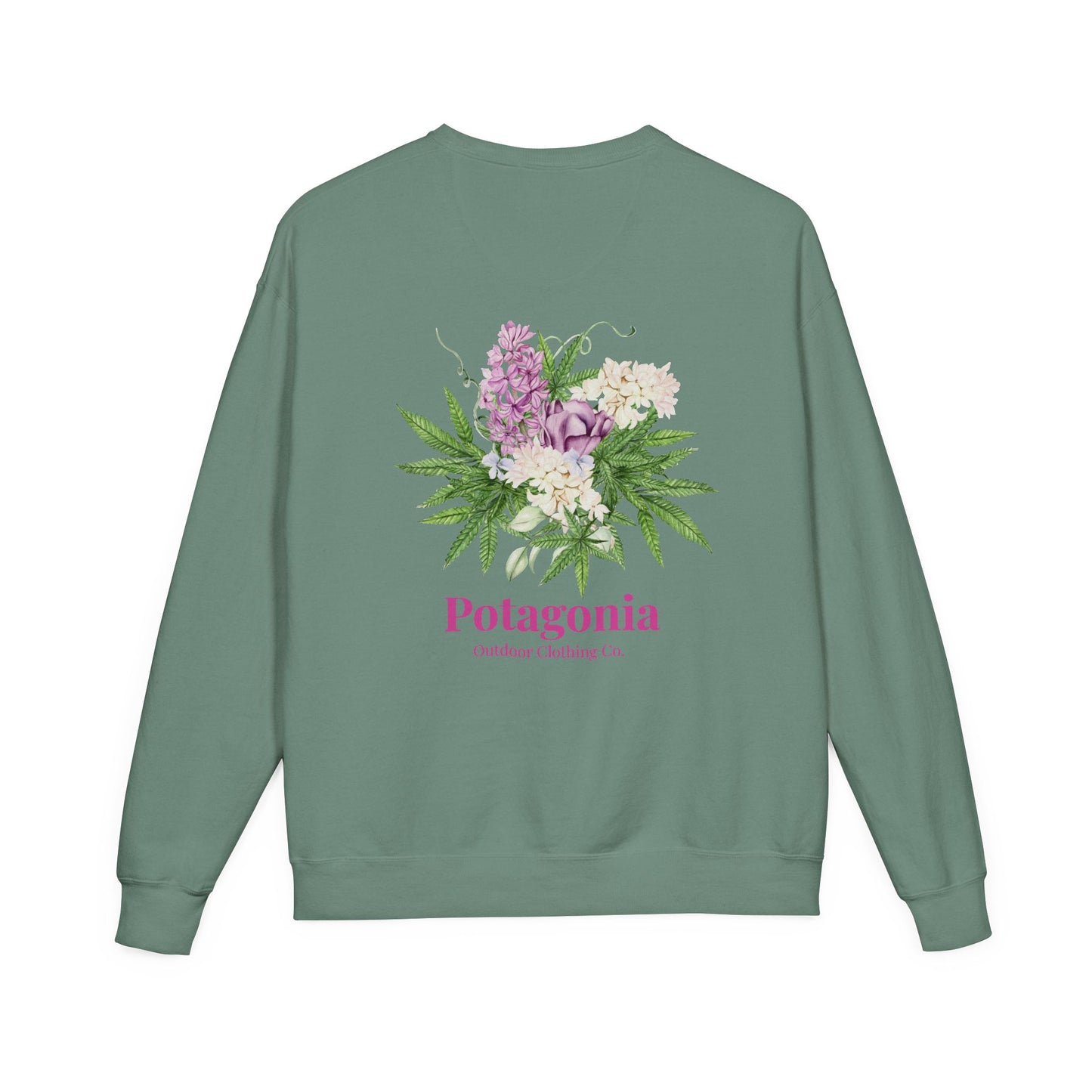 Potagonia Big Ass Sweatshirt Unisex Bouquet of Flowers  ComfortWash® Garment Dyed Crewneck Sweatshirt