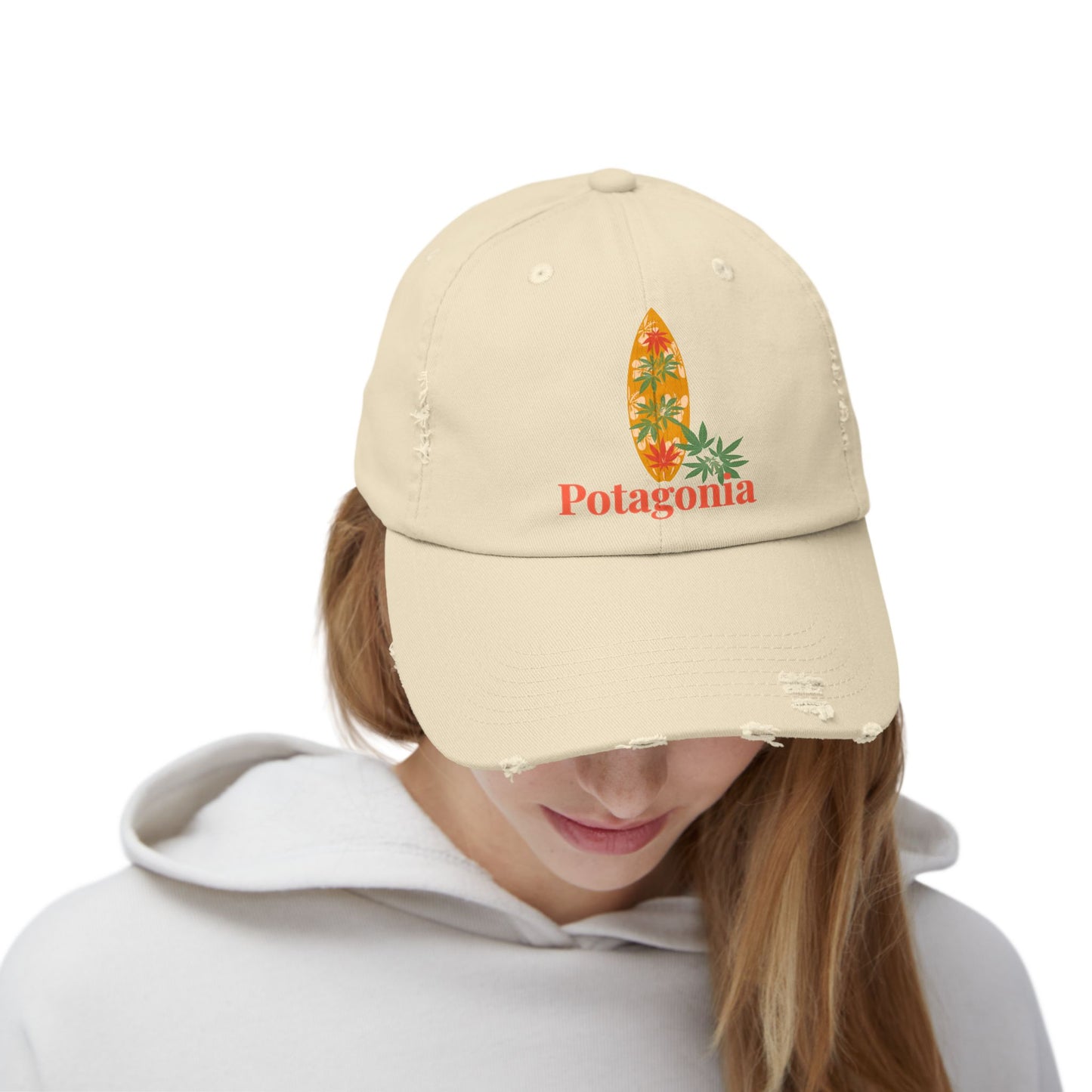 Potagonia Girl The Drew Unisex Distressed Cap