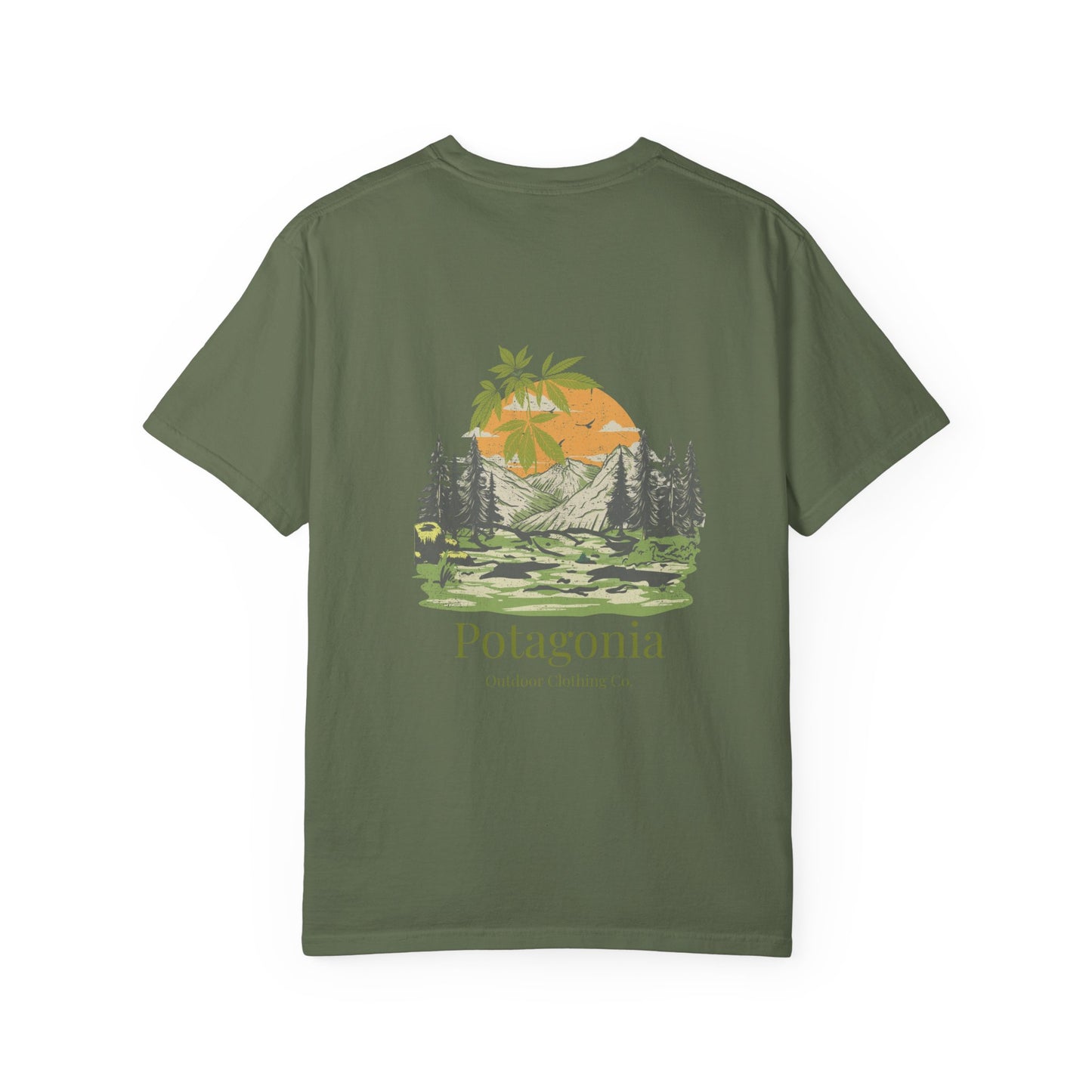 Potagonia Rung Spun Camo Unisex Garment-Dyed T-shirt