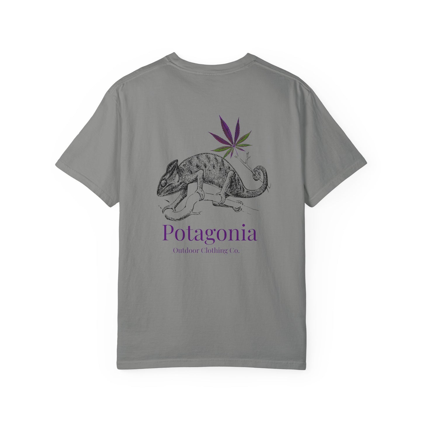 Potagonia Rung-Spun Cotton Lizard Unisex Garment-Dyed T-shirt