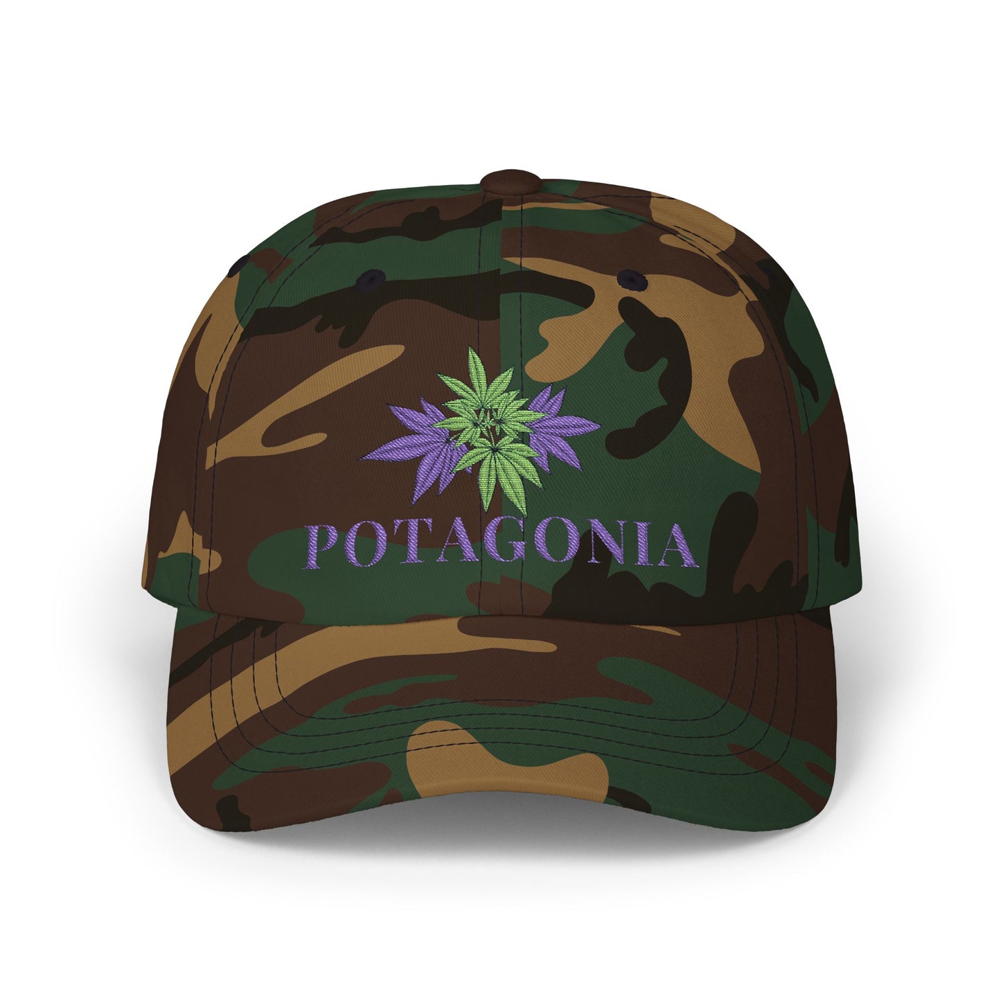 Potagonia Classic Purple Weed Dad Cap