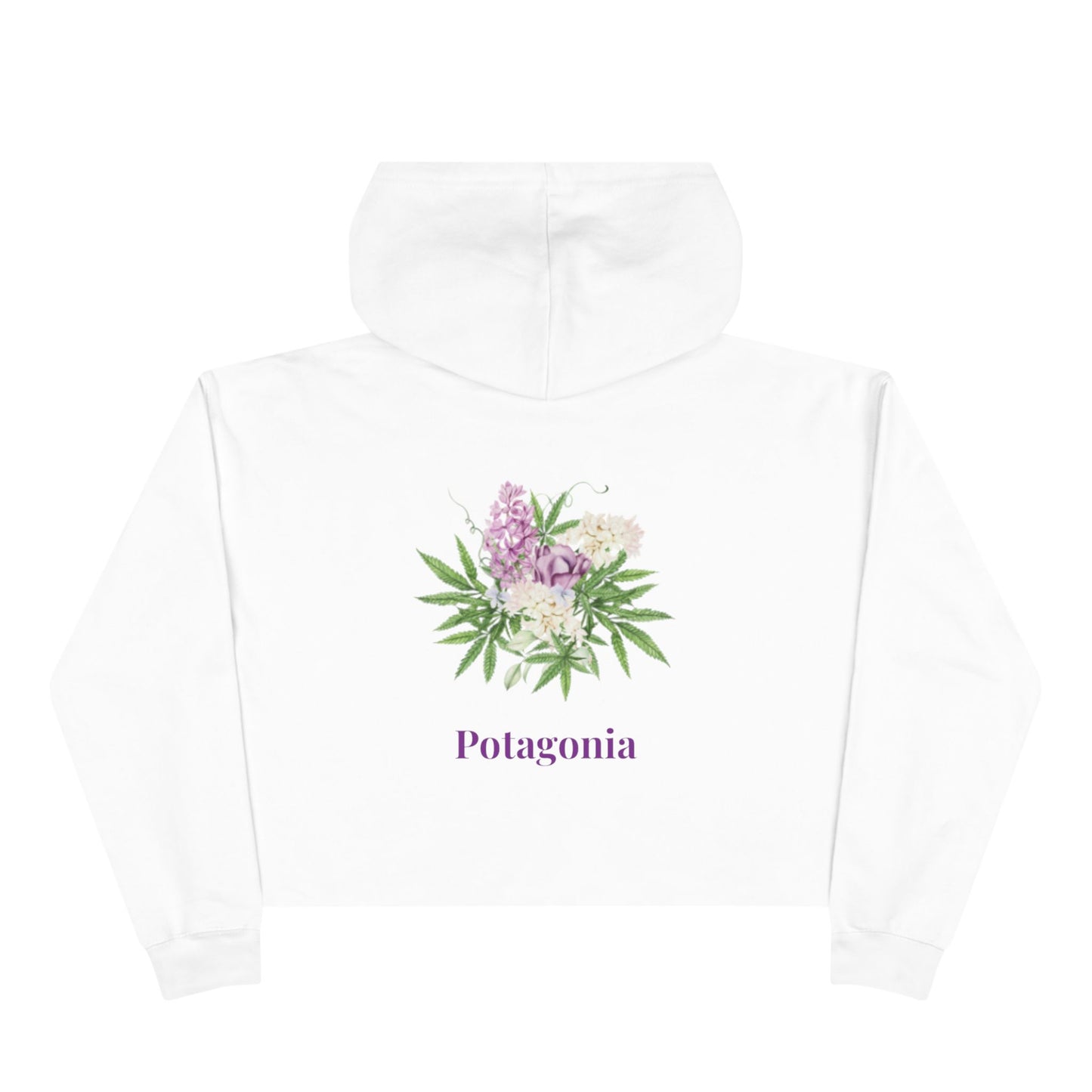 Potagonia Big Ass Campfire Weed Bouquet Cropped Hoodie Crop