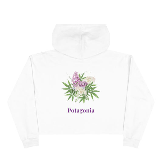 Potagonia Big Ass Campfire Weed Bouquet Cropped Hoodie Crop
