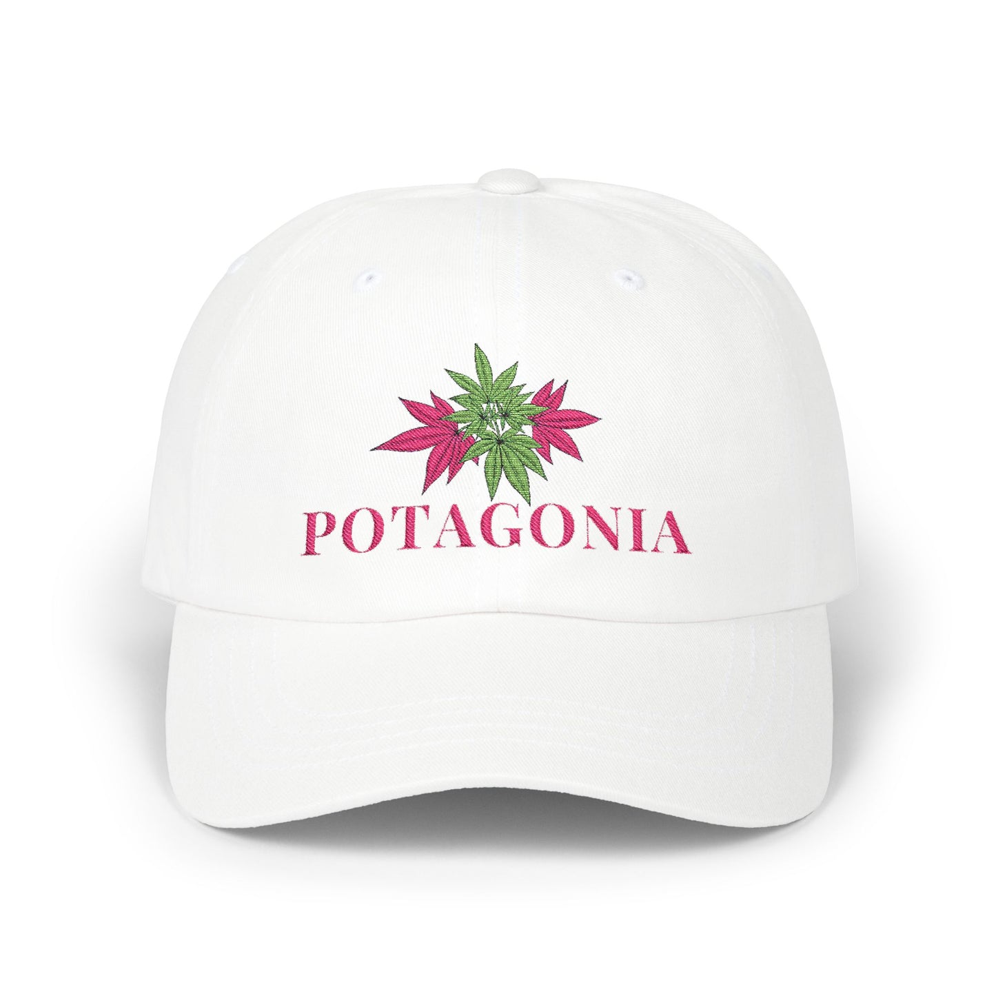 Potagonia Classic Pink Weed Dad Cap