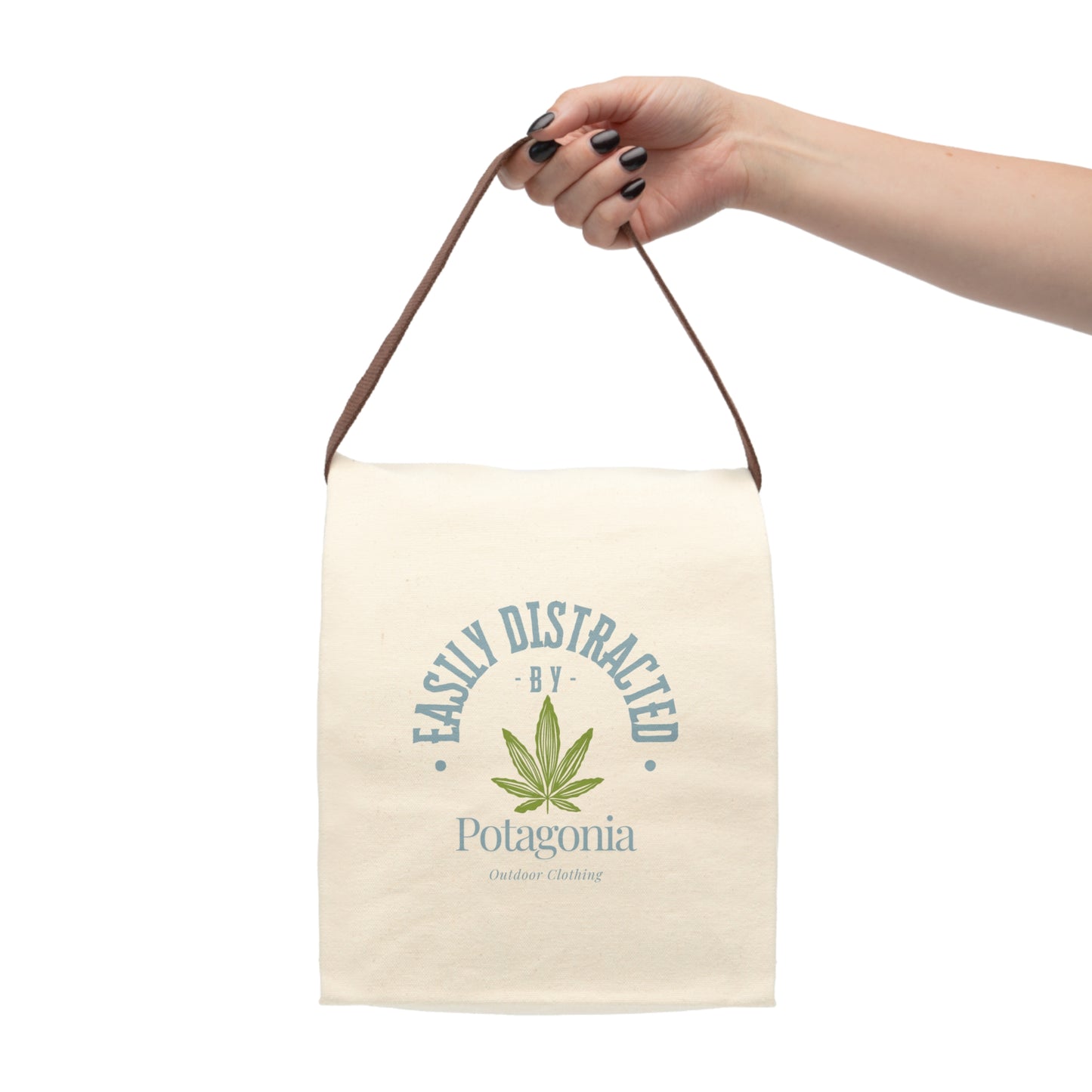 Potagonia Canvas Munchie Easily Distracted  Bag With Strap