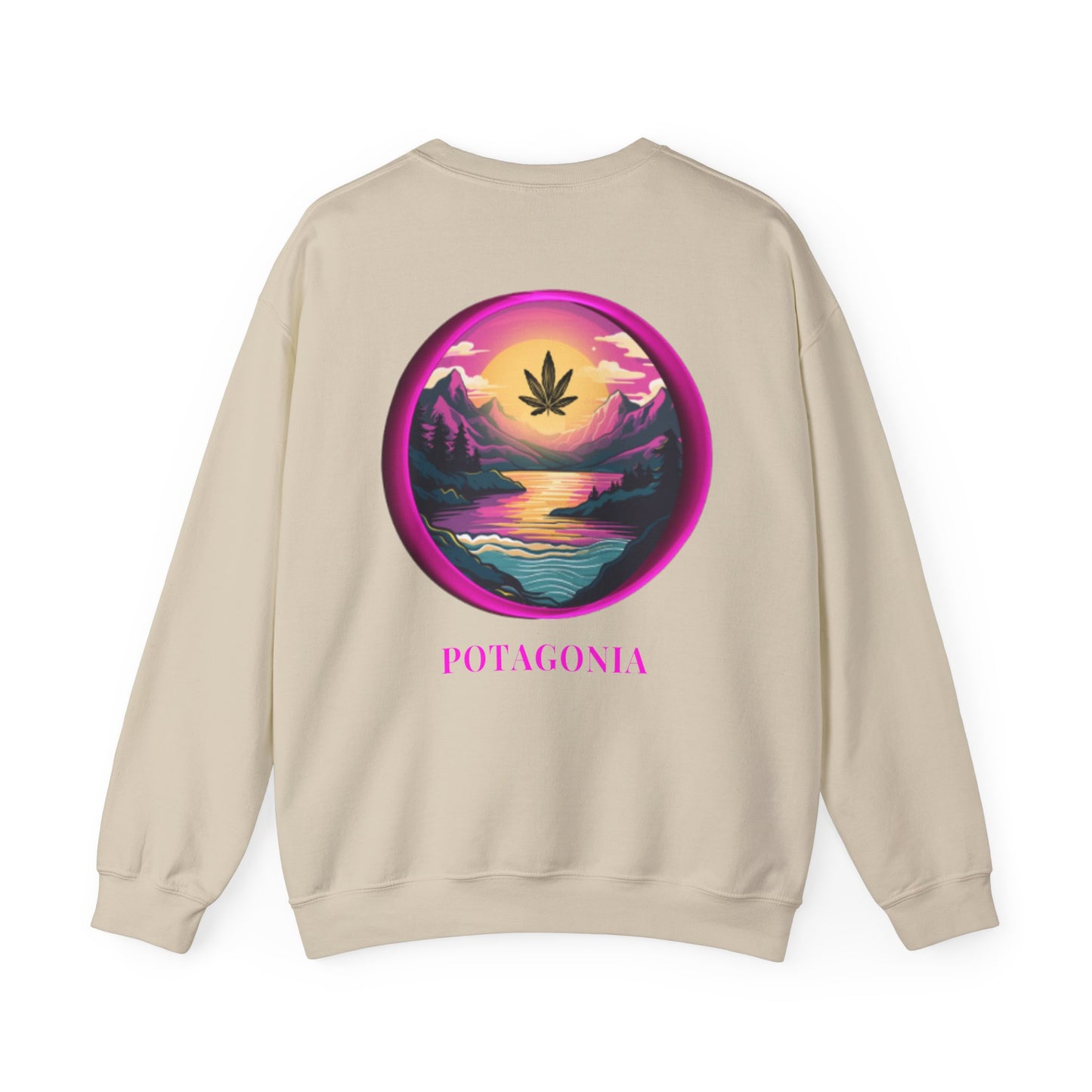 Potagonia Big Ass Campfire Unisex Pink Moon Heavy Blend™ Crewneck Sweatshirt