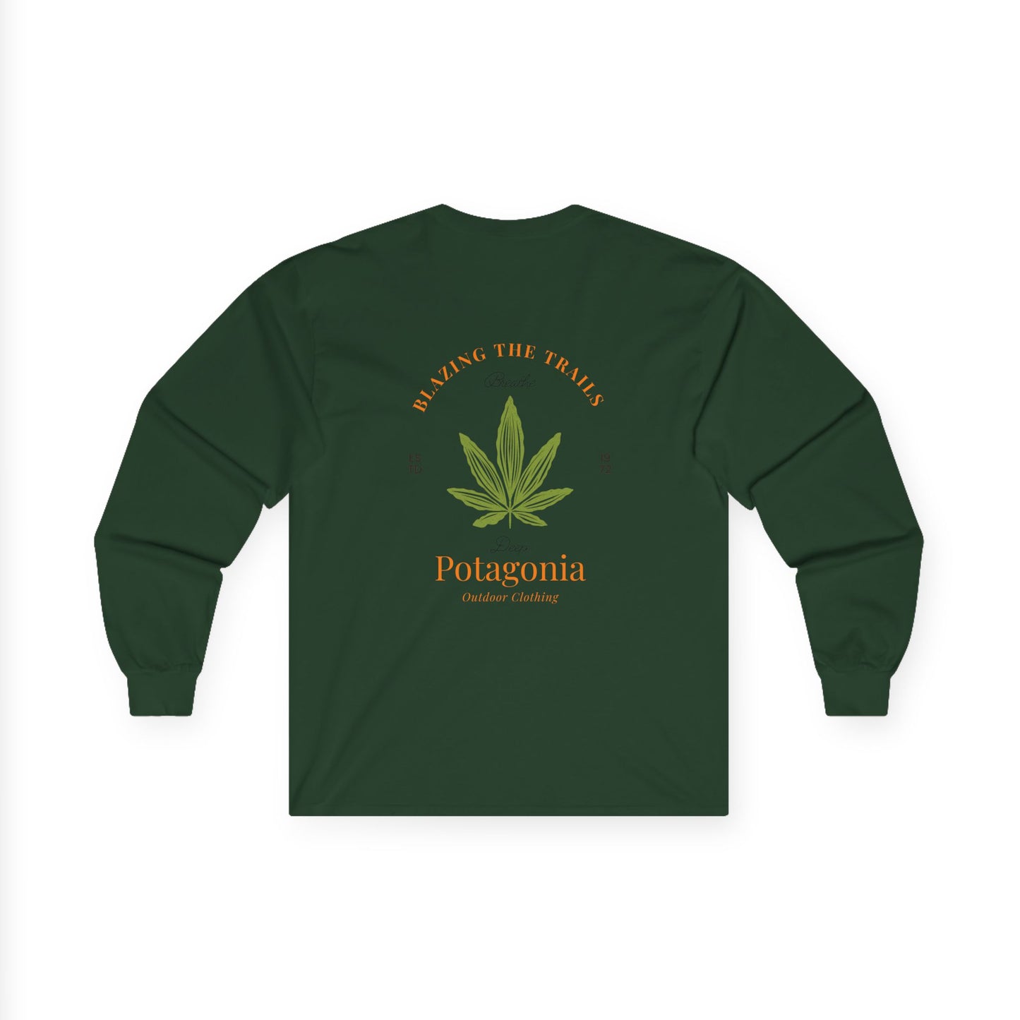 Potagonia Long Sleeve Tee  Blazing The Trails Unisex Ultra Cotton Long Sleeve Tee
