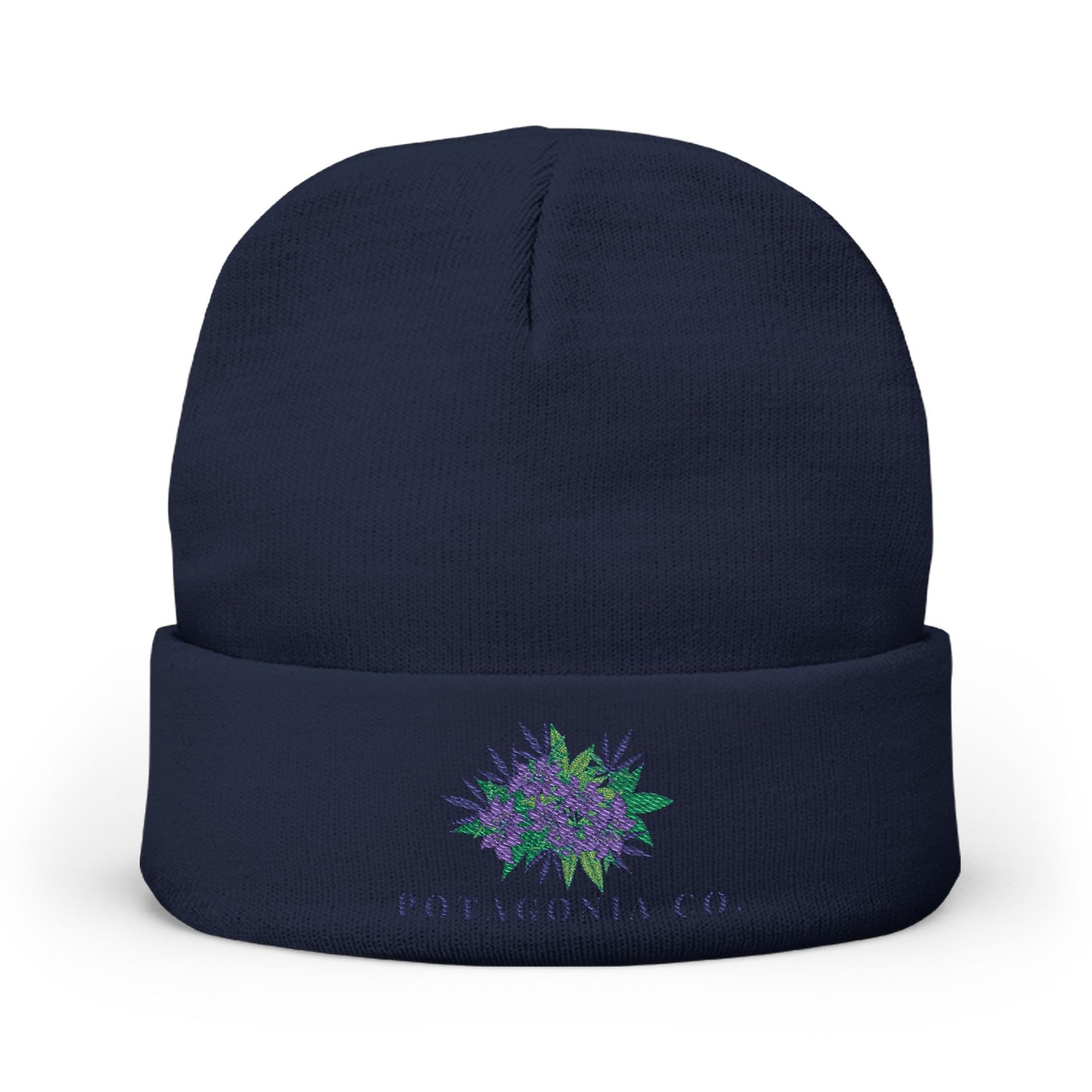 Potagonia Knit Beanie Purple Weed (Embroidery)