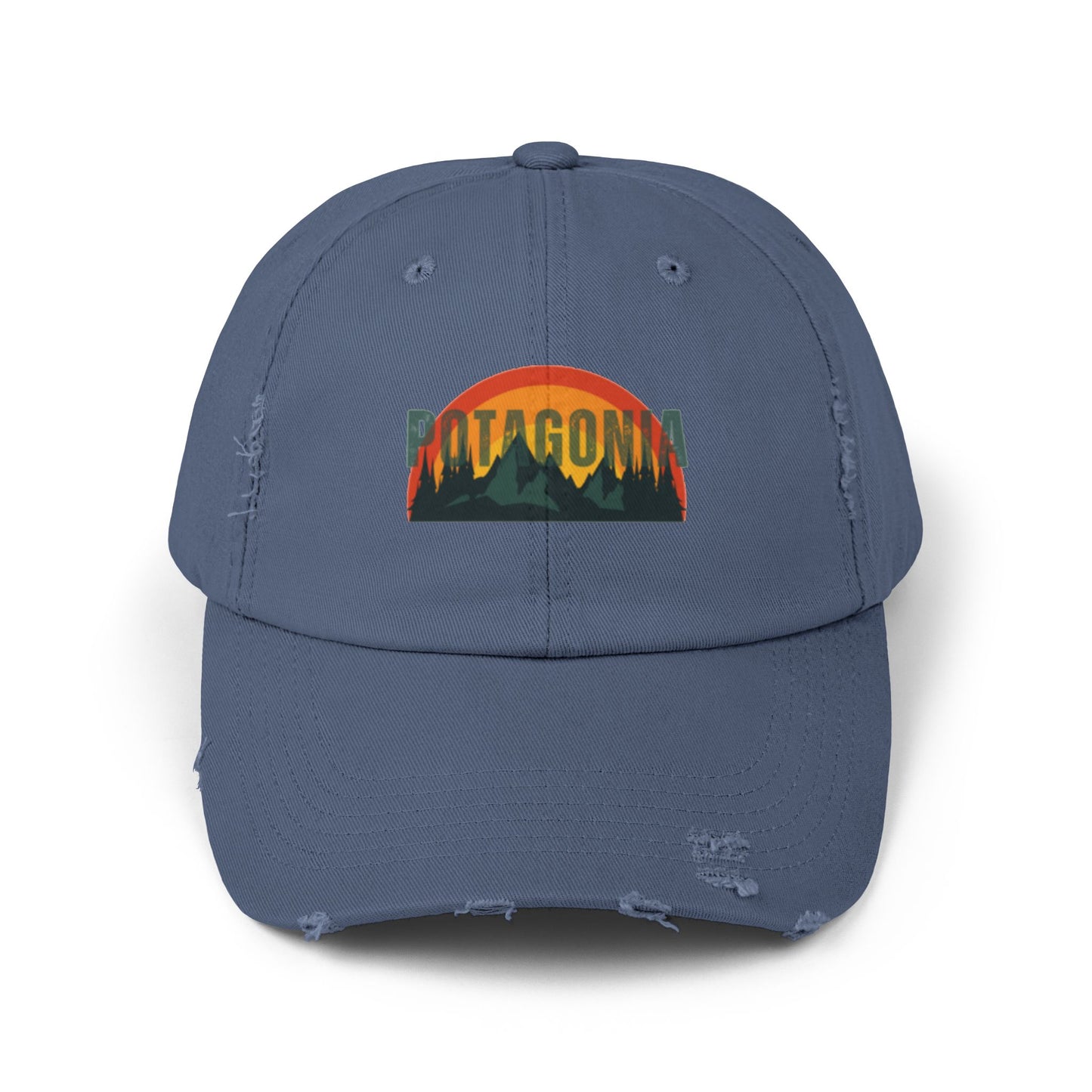 Potagonia GIRL Logo Hat Unisex Distressed Cap