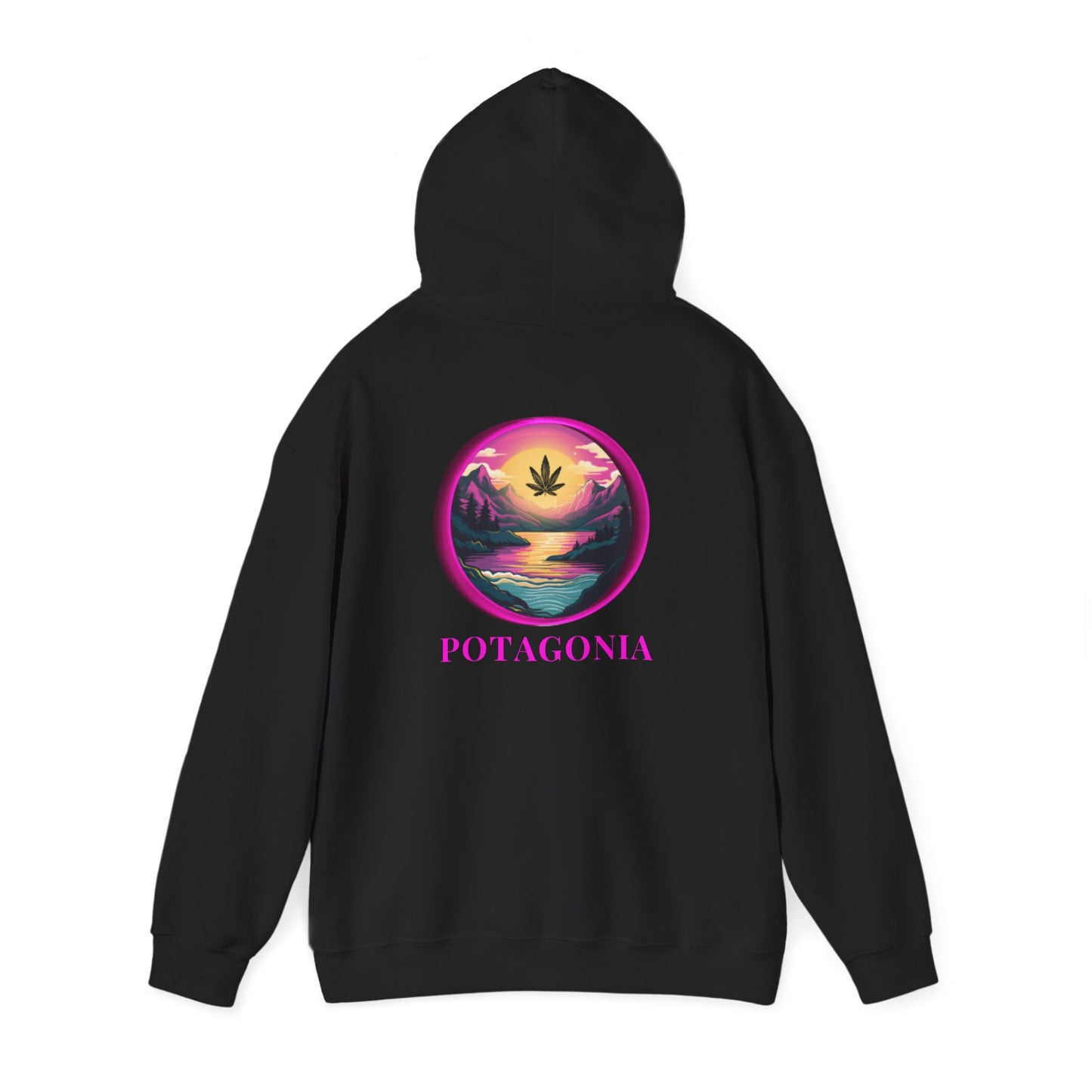 Potagonia Big Ass Campfire Hooded Pink Moon Sweatshirt
