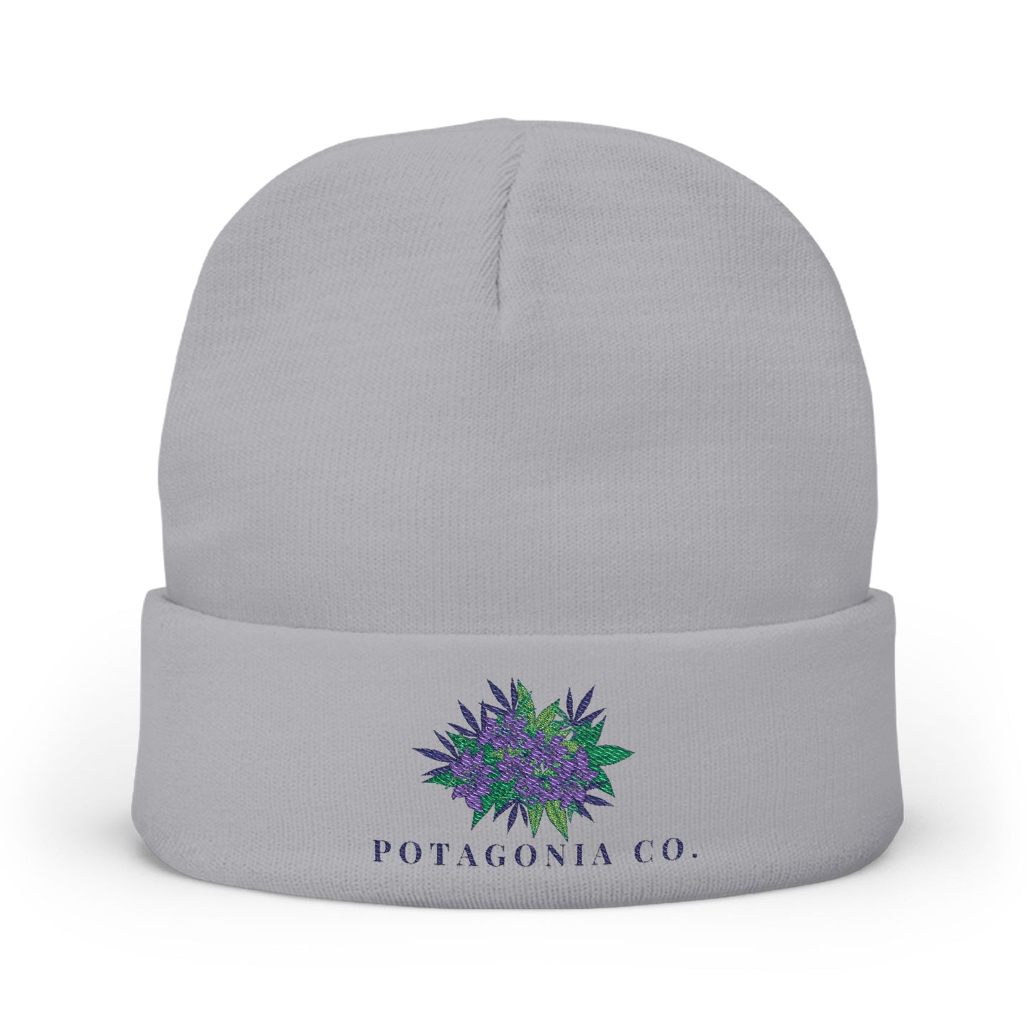 Potagonia Knit Beanie Purple Weed (Embroidery)