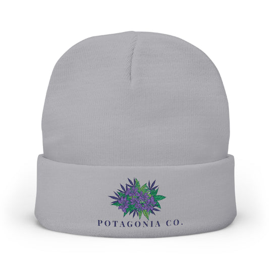 Potagonia Knit Beanie Purple Weed (Embroidery)