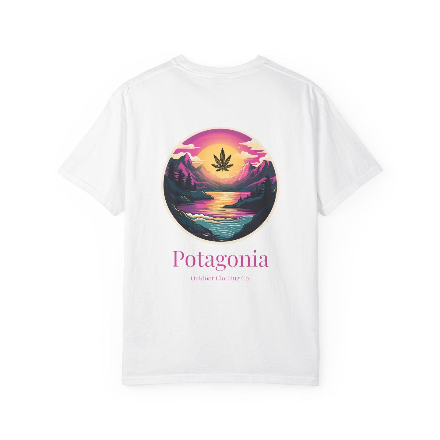 Potagonia Rung-Spun Cotton Unisex Pink Moon  Garment-Dyed T-shirt