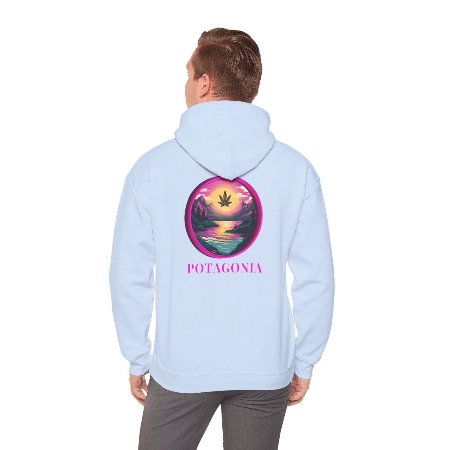 Potagonia Big Ass Campfire Hooded Pink Moon Sweatshirt