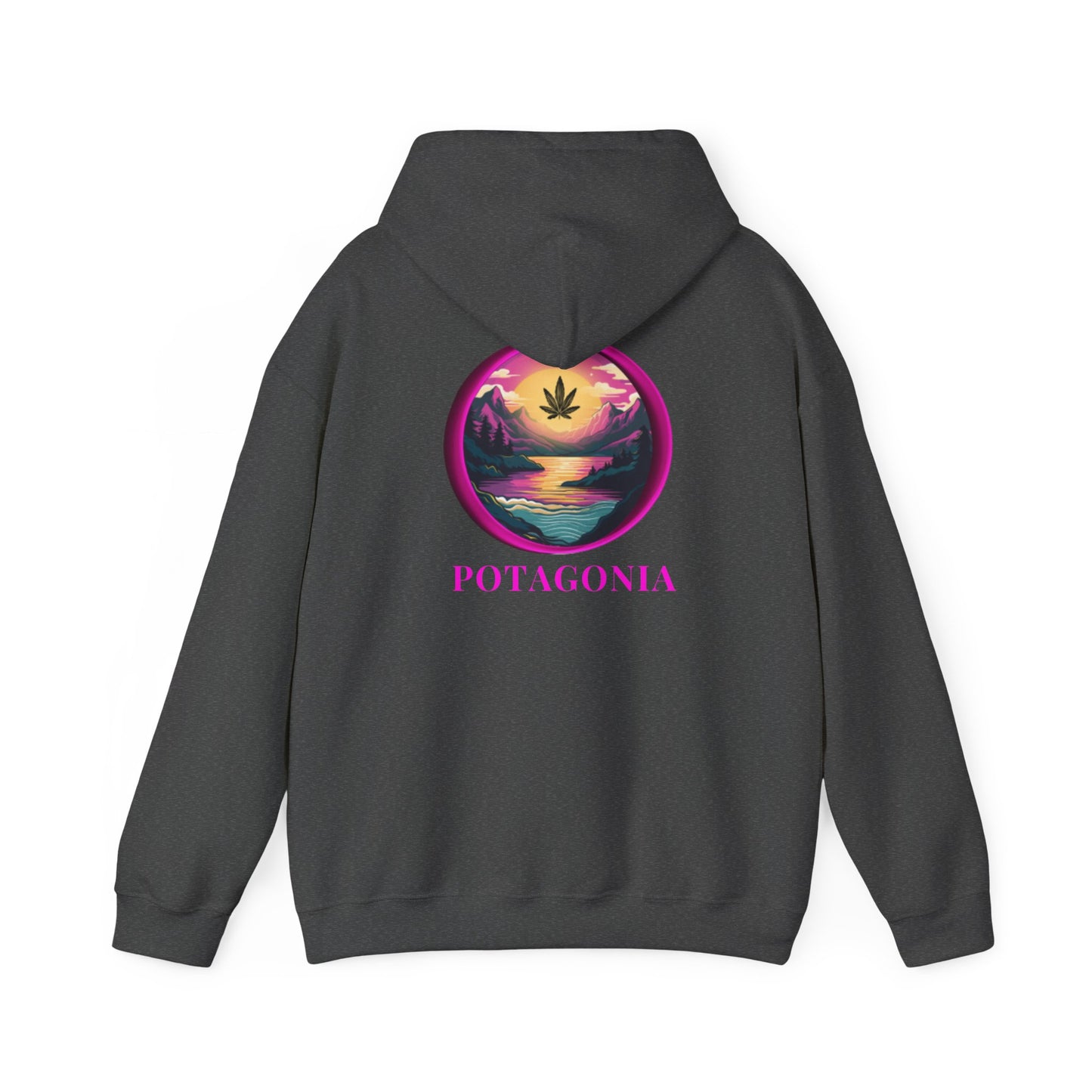 Potagonia Big Ass Campfire Hooded Pink Moon Sweatshirt