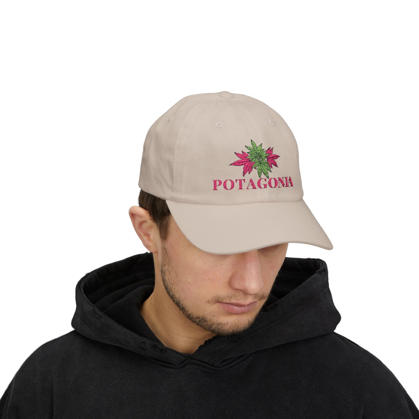 Potagonia Classic Pink Weed Dad Cap