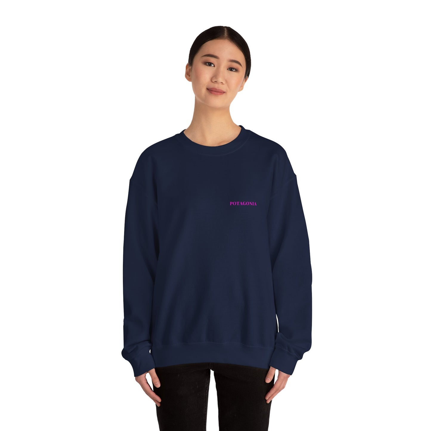 Potagonia Big Ass Campfire Unisex Pink Moon Heavy Blend™ Crewneck Sweatshirt