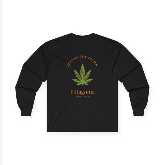 Potagonia Long Sleeve Tee  Blazing The Trails Unisex Ultra Cotton Long Sleeve Tee