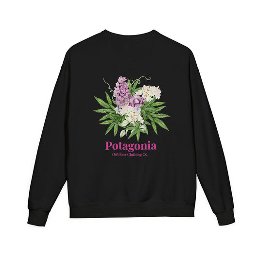 Potagonia Big Ass Sweatshirt Unisex Bouquet of Flowers ComfortWash® Garment Dyed Crewneck Sweatshirt