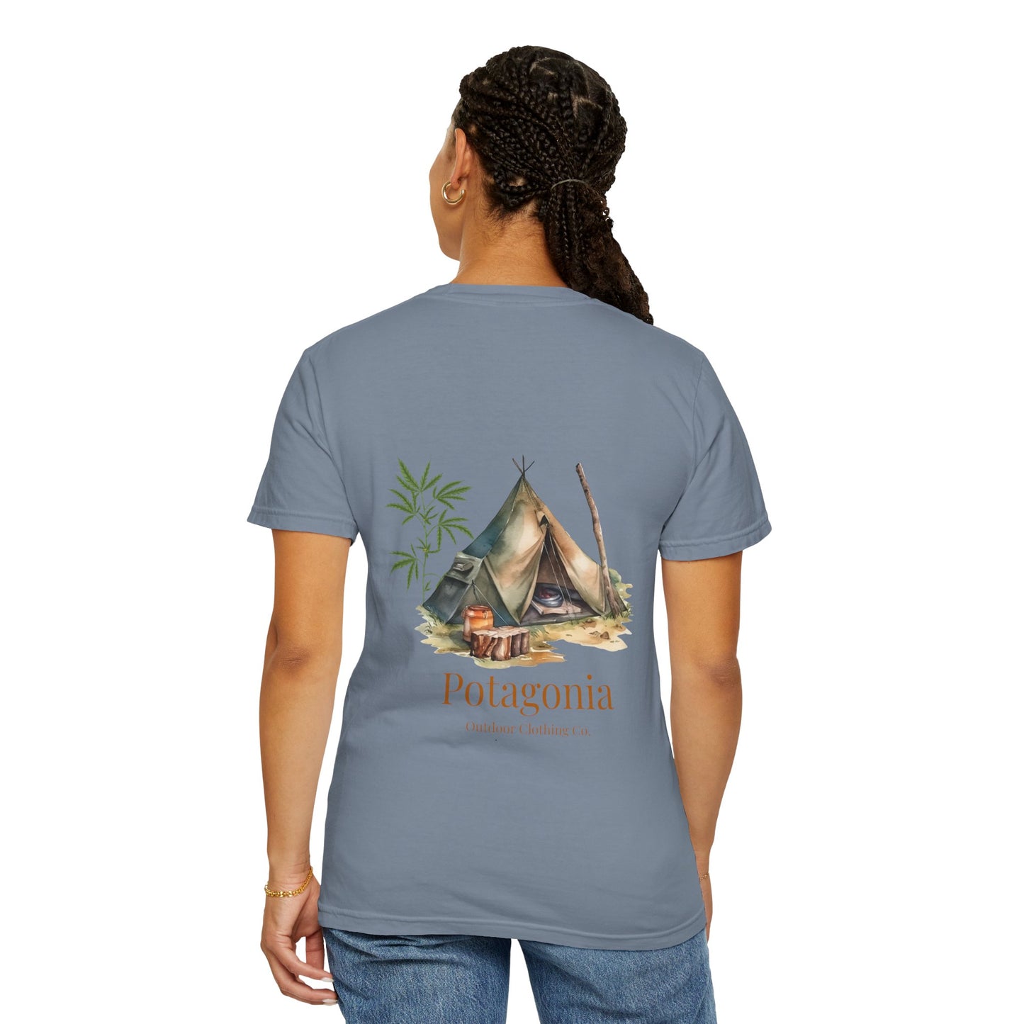 Potagonia Rung-Spun The Tent Cotton Unisex Garment-Dyed T-shirt